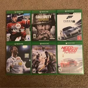 Bundle of Six (6) XBOX ONE Games